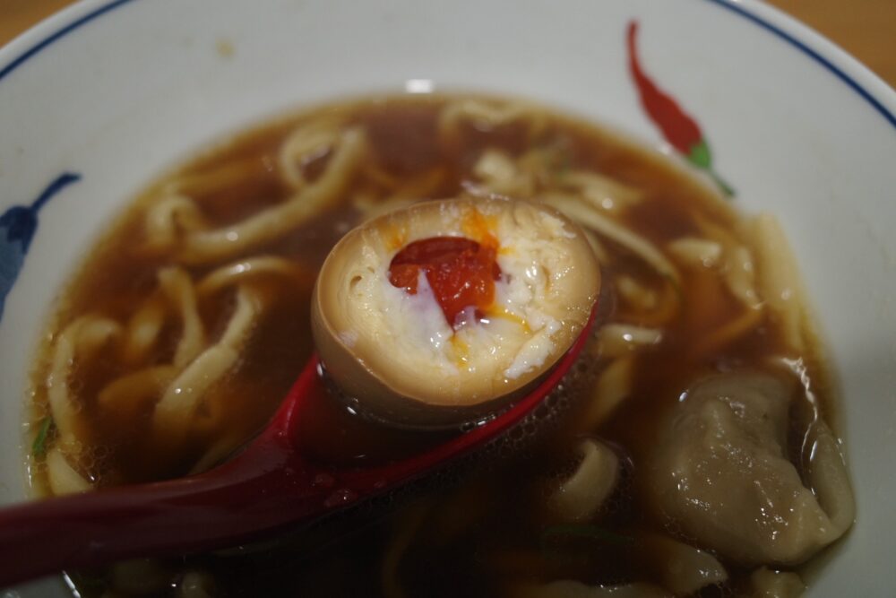 味玉の断面