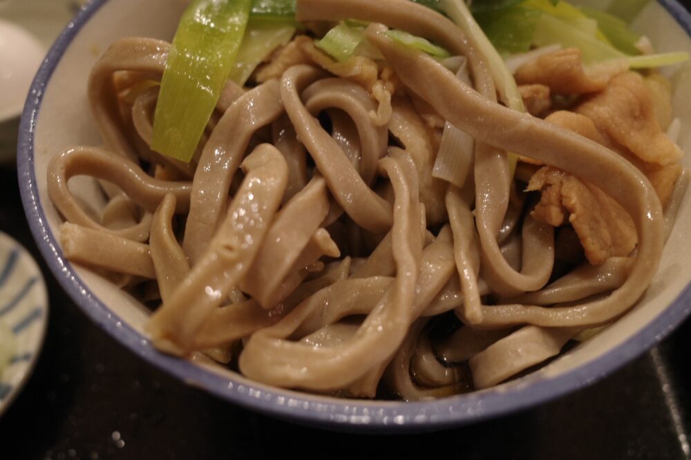 蕎麦の表面