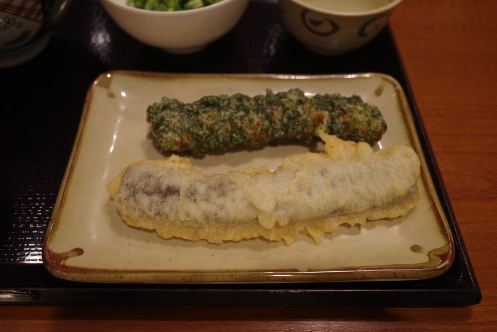 ちくわ磯辺揚げ＋なす天