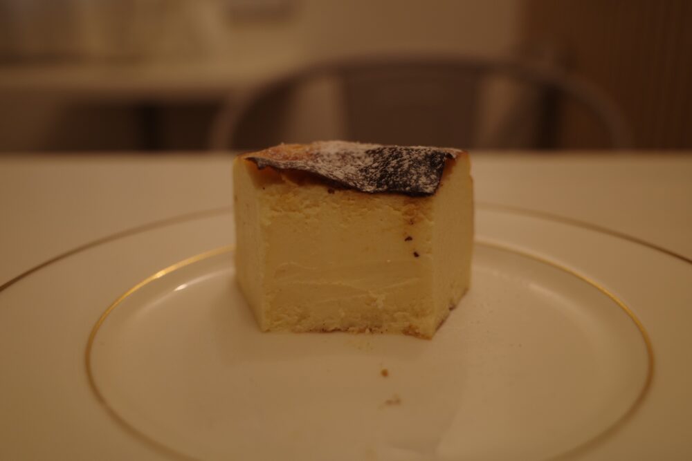クラシックバスクチーズの断面