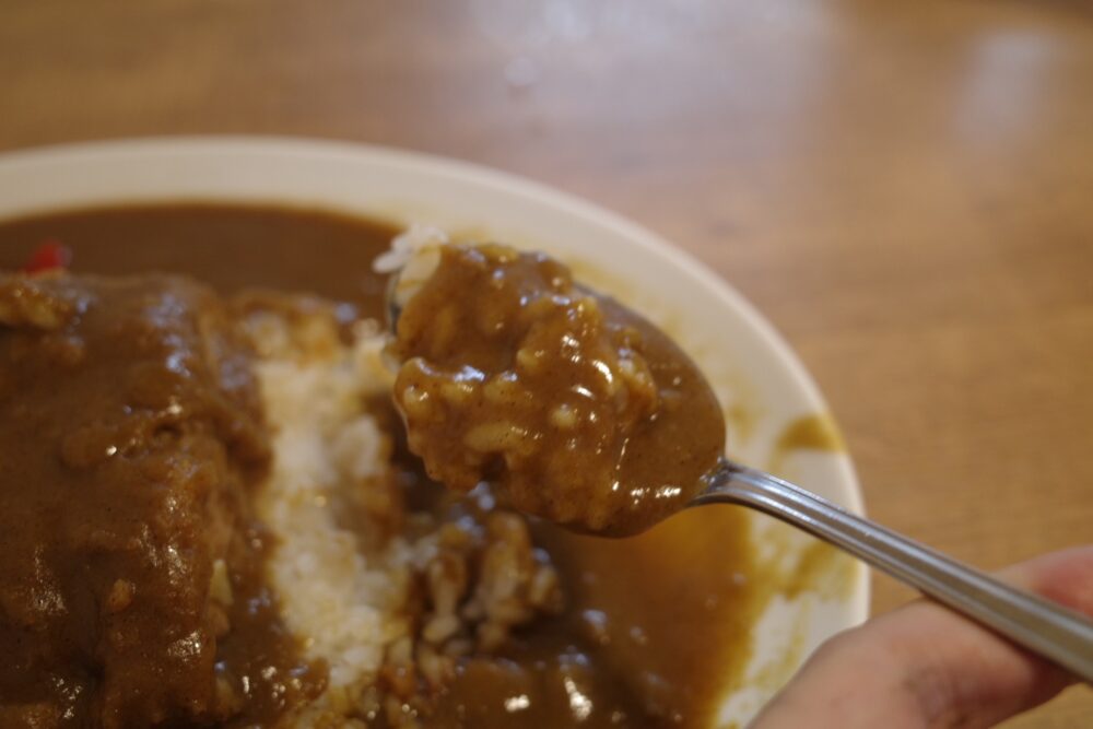 一口のカツカレー