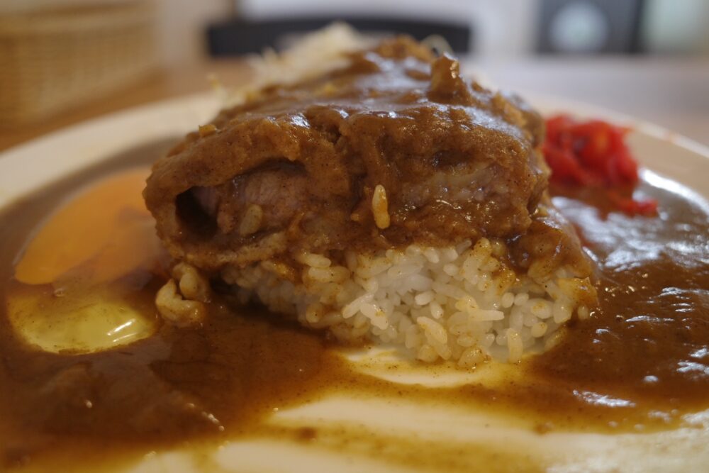 カツカレーの断面