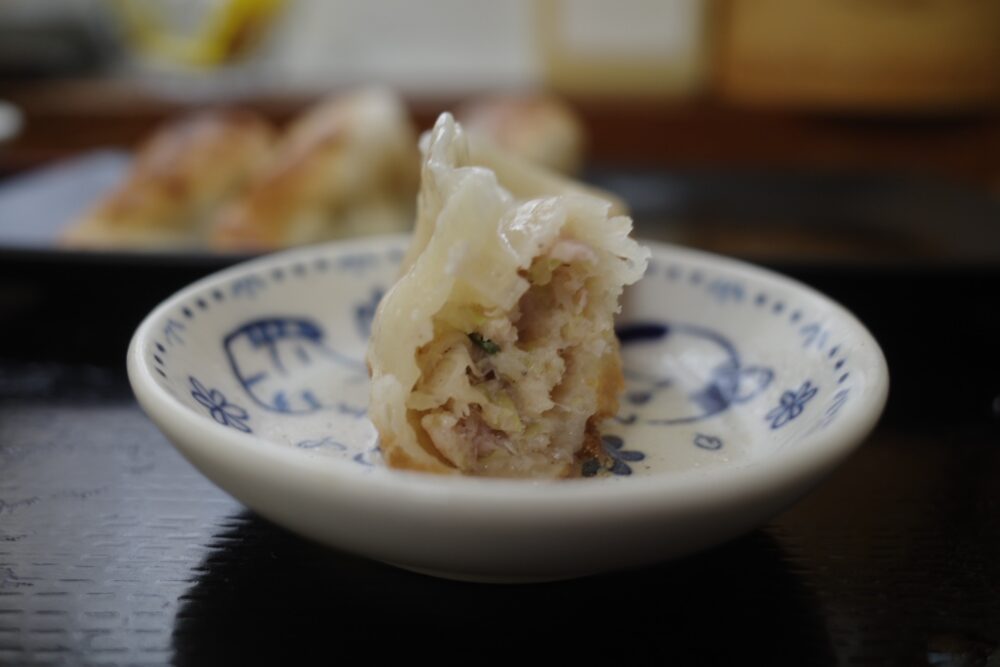 餃子の断面