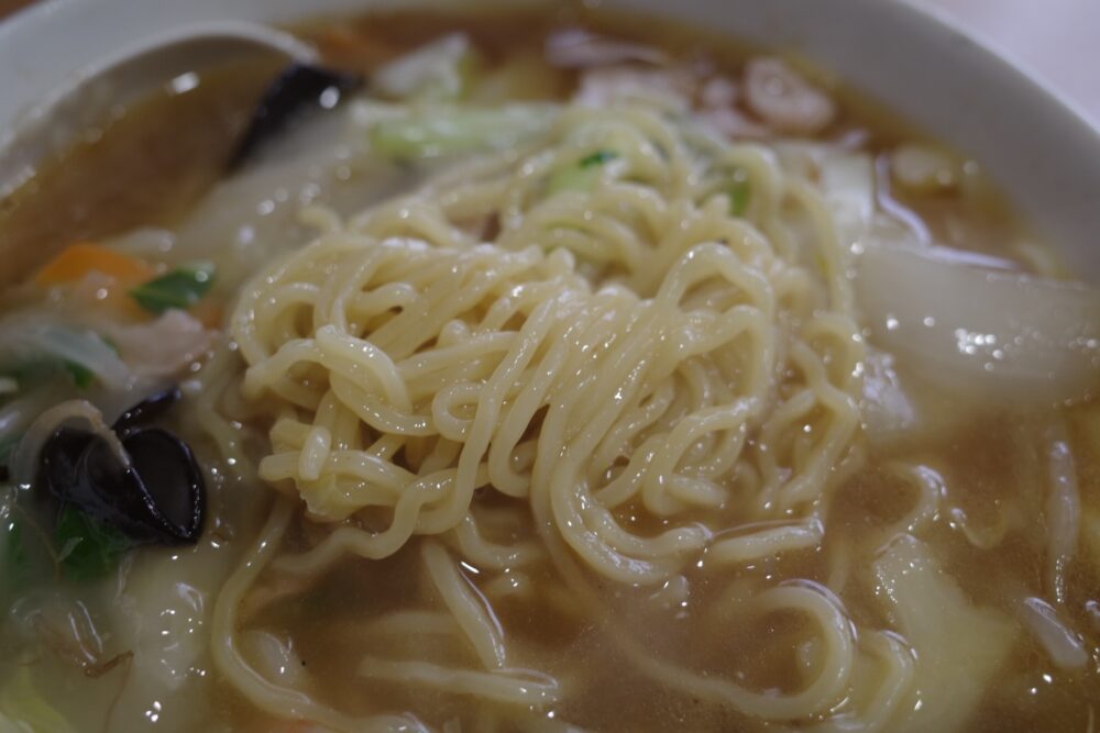 麺の表面