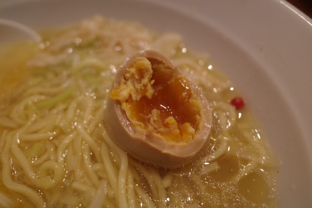 味玉の断面