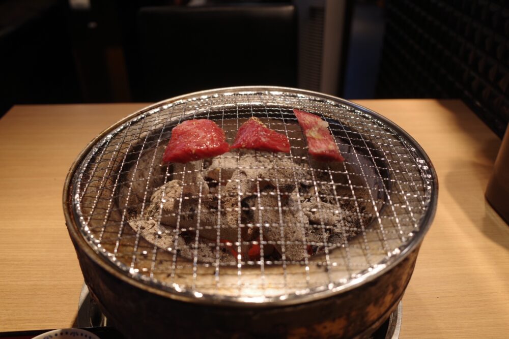 焼いた焼肉