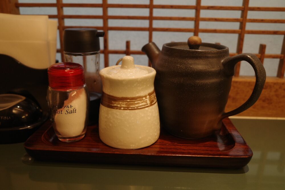 卓上の調味料