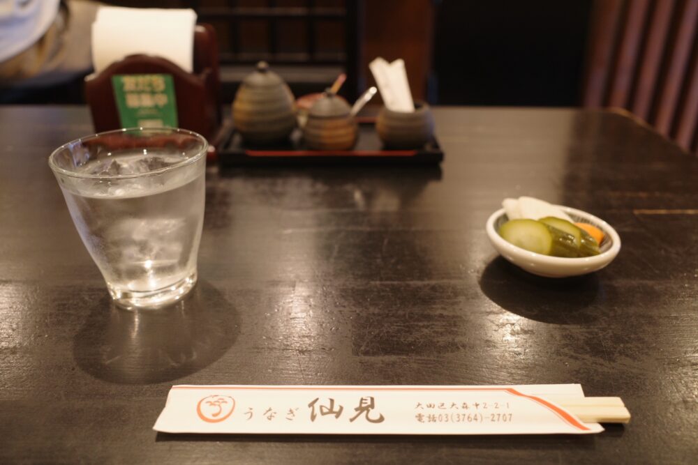 うなぎ 仙見さんテーブル