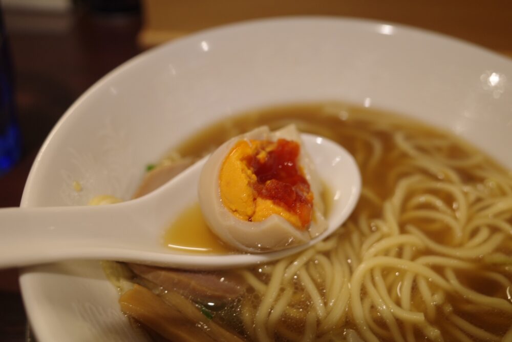 味玉の断面