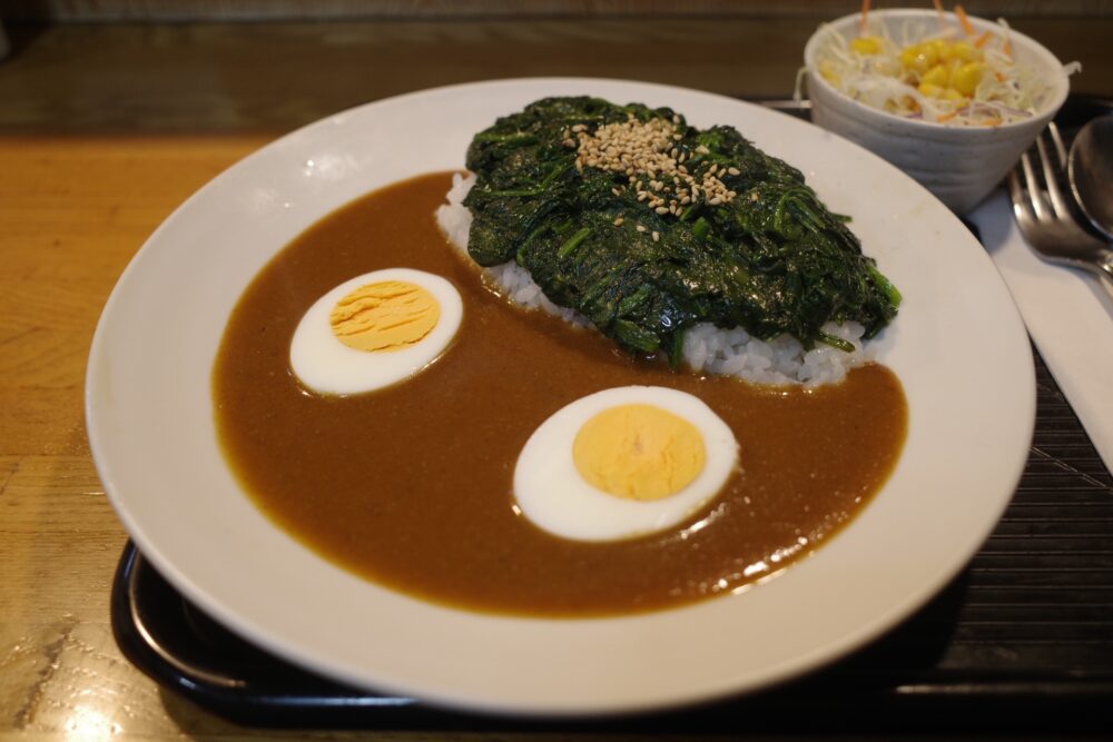 北品川カレー+タマゴ(茹)