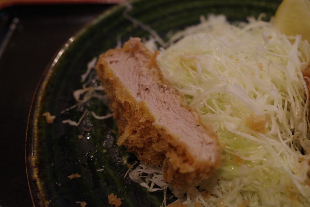 匠味豚上ヒレかつの断面