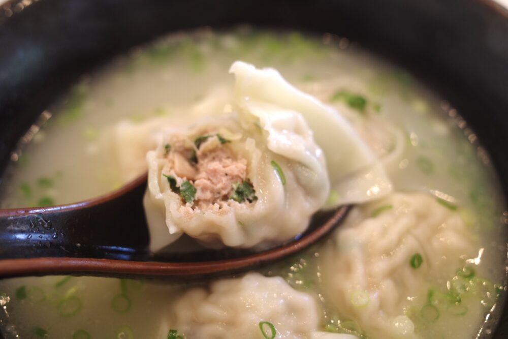 椎茸わんたんの断面